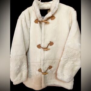 Vintage Bear Ridge Outfitters Faux Shearling Toggle Coat. • Made in the USA